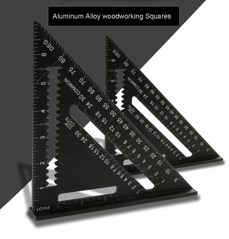 7inch/12 inch Aluminum Alloy woodworking Square,Layout 