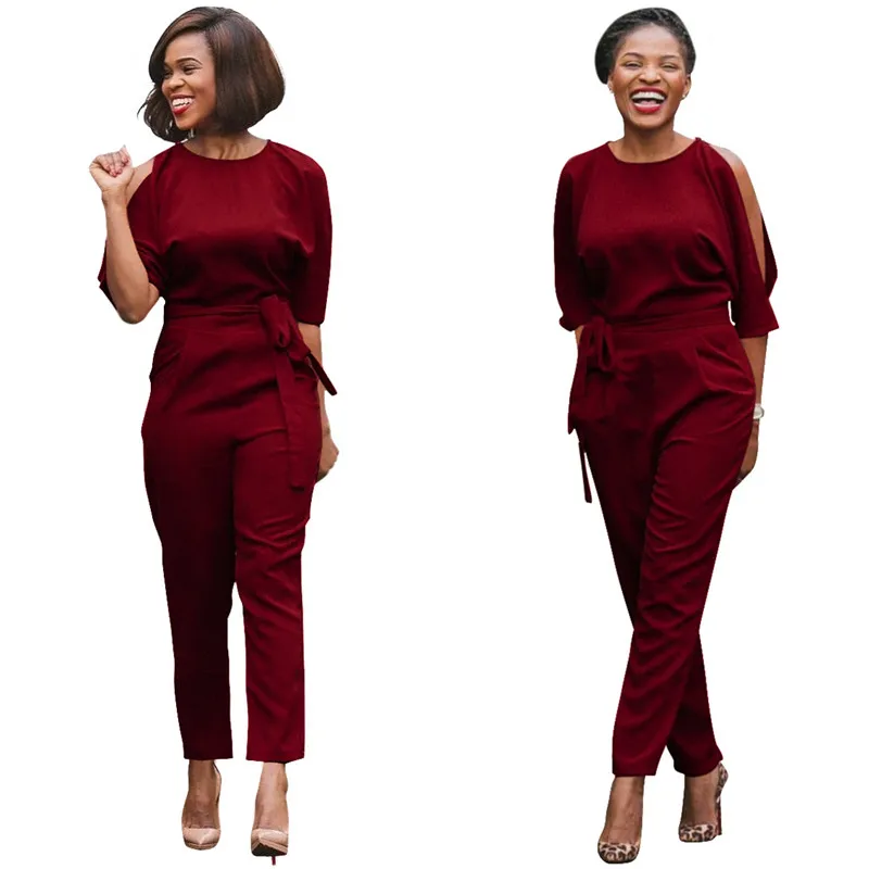 Elegant Jumpsuit Long Pants Women Rompers 2017 Spring Autumn Sexy (3)