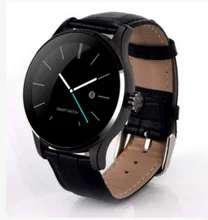 Leder Band Sim-karte Smartwatch Bluetooth 4,0 Herz Monitor Schrittzähler PSG Sitzende Sync Smart Watch Phone Mit Build-in kamera