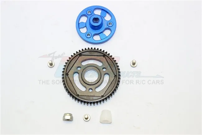 1/10 осевой SCX10 II 90046 сплав SPUR GEAR адаптер + стальная шестерня 56 T 1 комплект