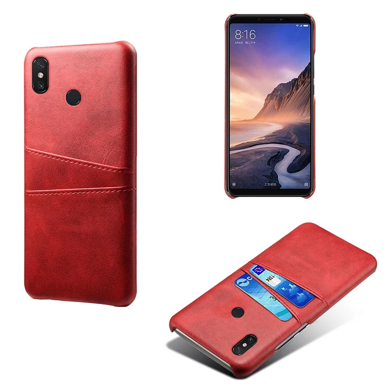 Классический кожаный чехол для Xiaomi Mi 8 SE Note 6 F1 Mix 3 Max чехлы с двумя слотами карт