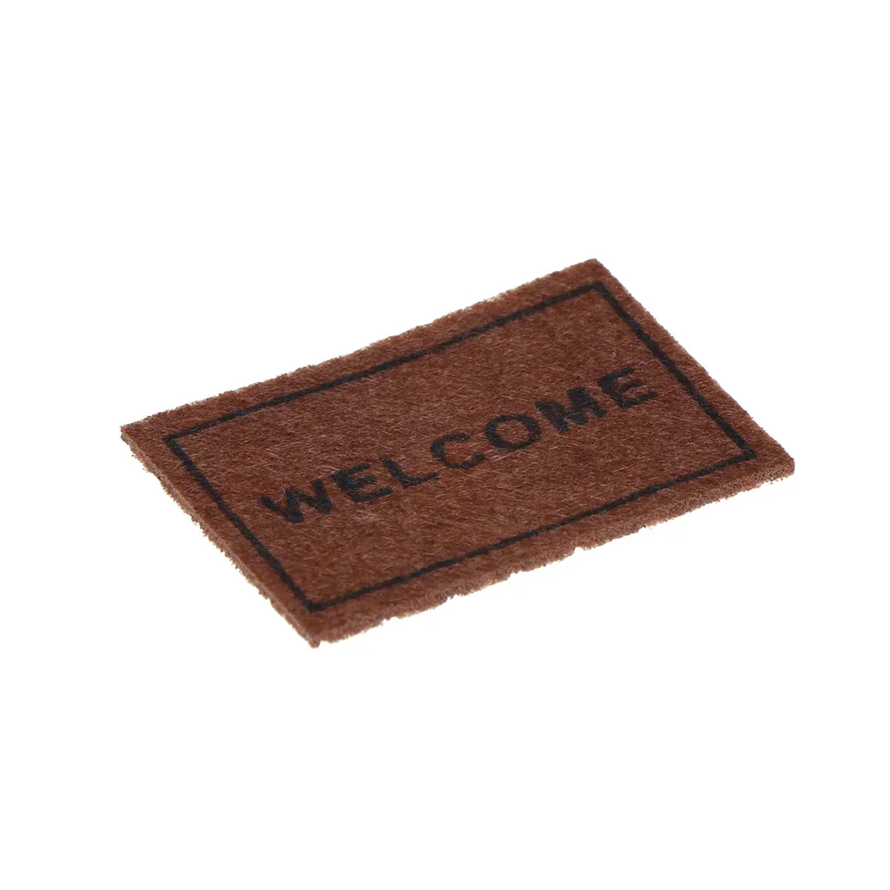 1PCS 6.2X4.2CM Dollhouse Miniature floor mat Carpet Rug