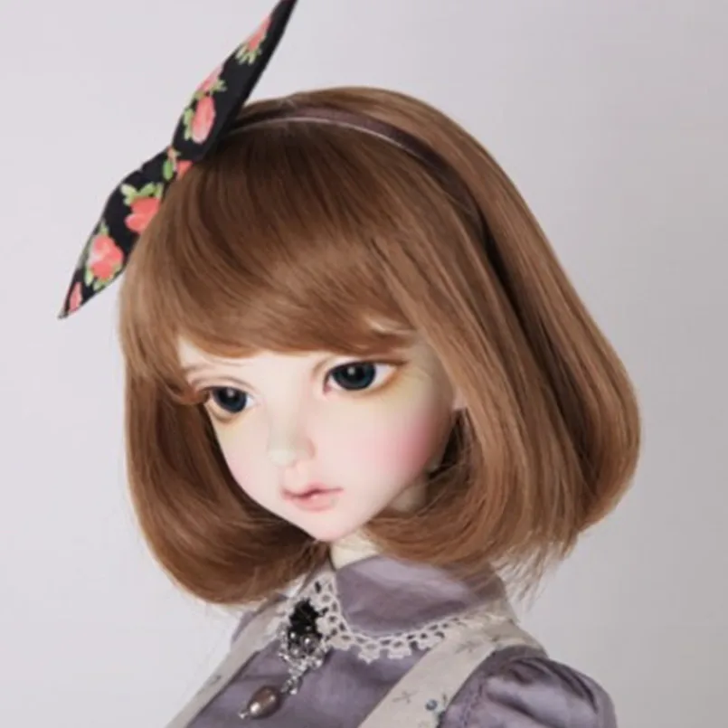 Модные BJD парик 1/3 1/4 1/6 BJD кукла парики для мягкого плюша; аксессуары для куклы, красивые короткие искусственные волосы для кукол для куклы игрушки аксессуары