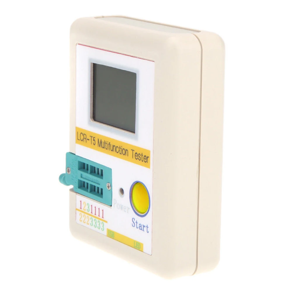 

LIXF LCR-T5 LCD Transistor Tester Diode Triode Capacitance ESR Meter MOS Triac + Case