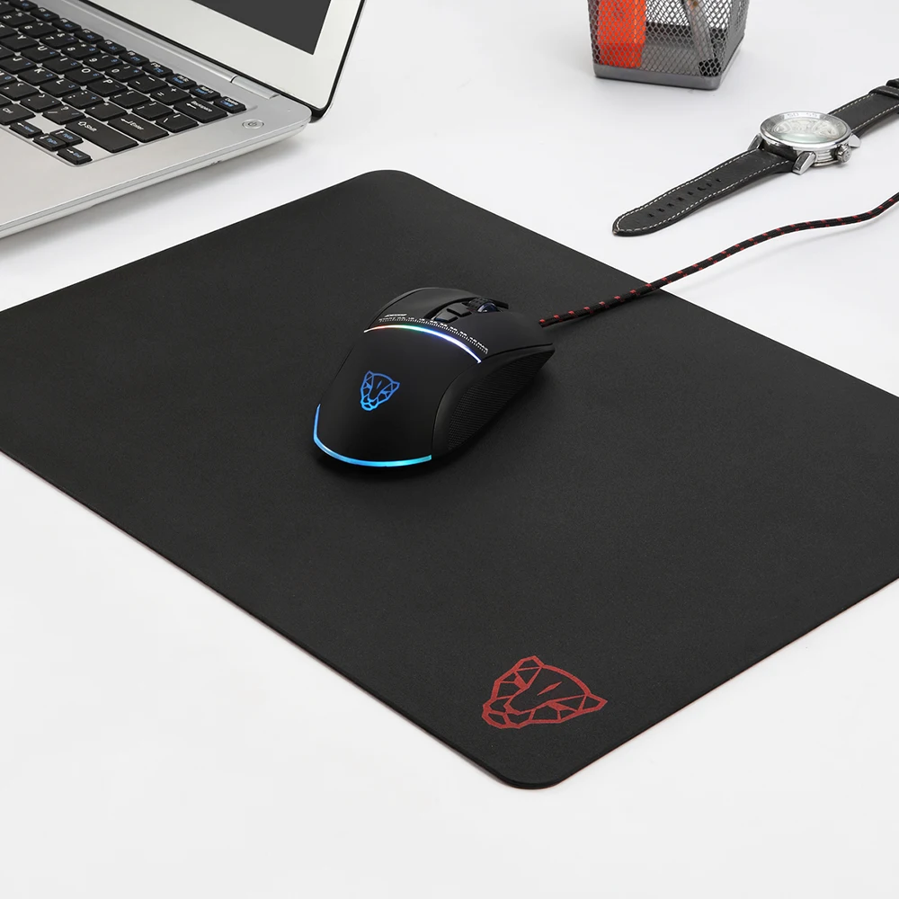 3D P40 Super Smooth Silica Gel Mouse Pad Protecting Item Black Non Slip