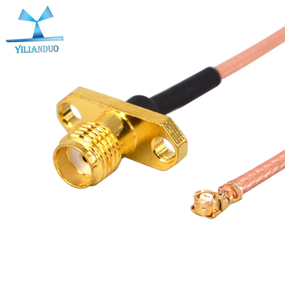 10pcs/lot WiFi Extension Pigtail Cable U.Fl/ IPEX to SMA Female with Panel Mount Adapter Coaxial RG178 10cm | Обустройство дома