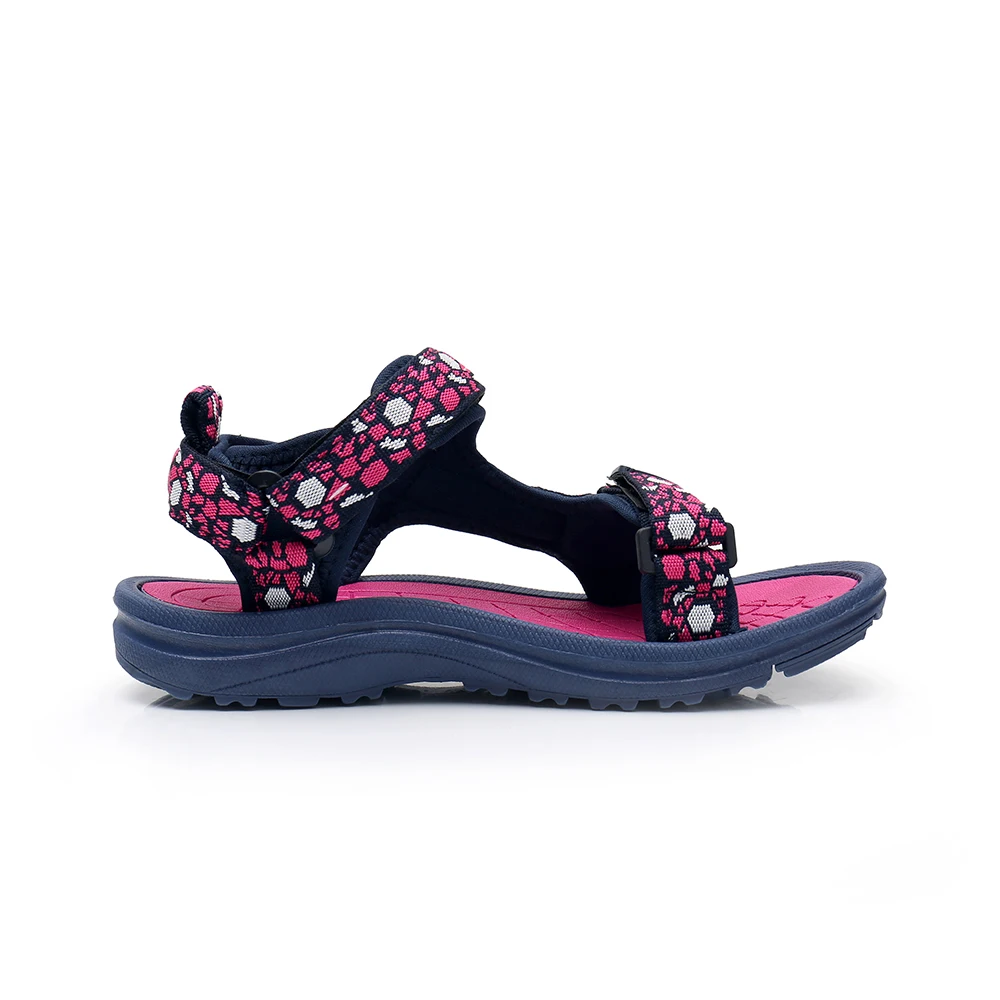 Apakowa Girls Summer Open Toe Hook and Loop Beach Walking Sports Sandals Child Washable Quick Dry Slingback Water Sandal Shoes