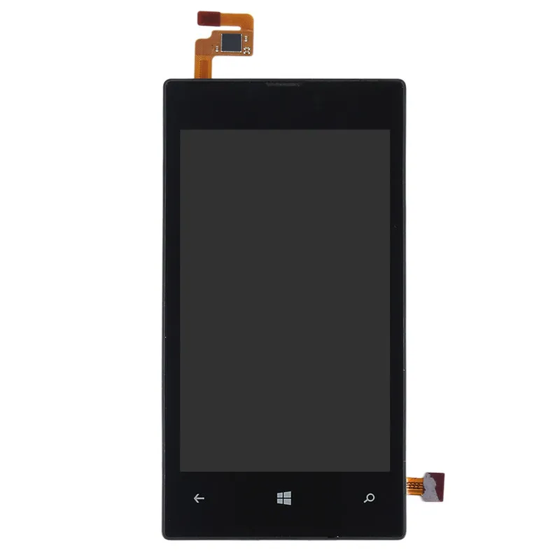 Для Nokia Lumia 520 ЖК-дисплей сенсорный экран с дигитайзером для дисплей рамка Черный