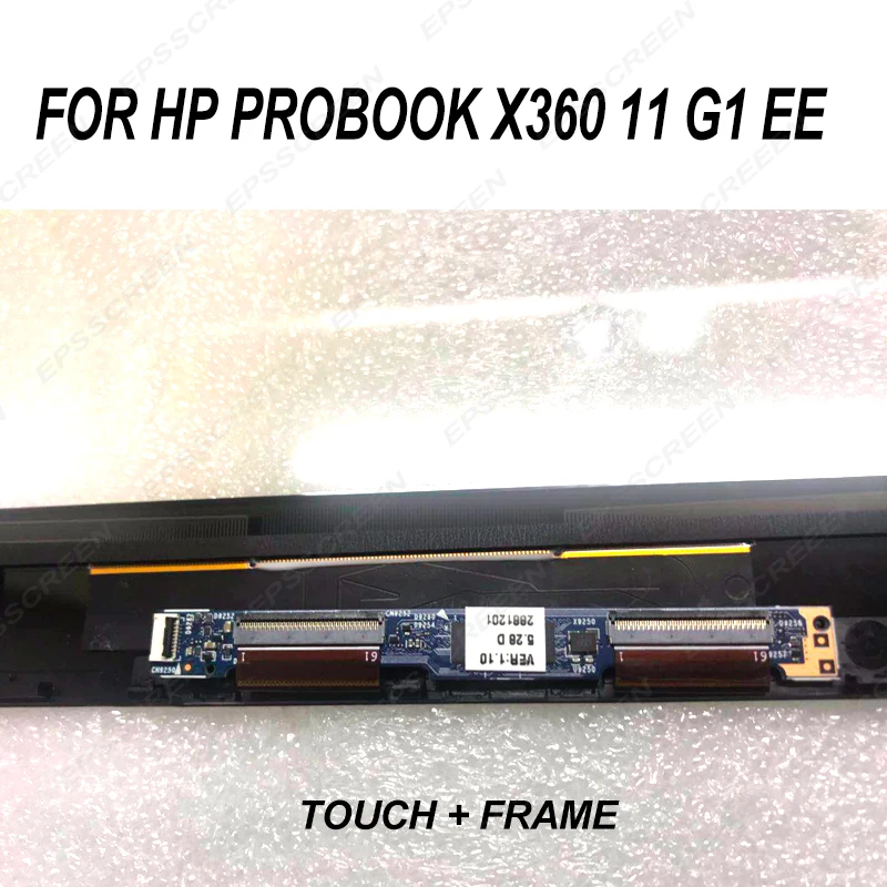 Замена 11,6 для hp ProBook X360 11 G1 EE lcd светодиодный дисплей+ кодирующий преобразователь сенсорного экрана в сборе панель образовательный ноутбук