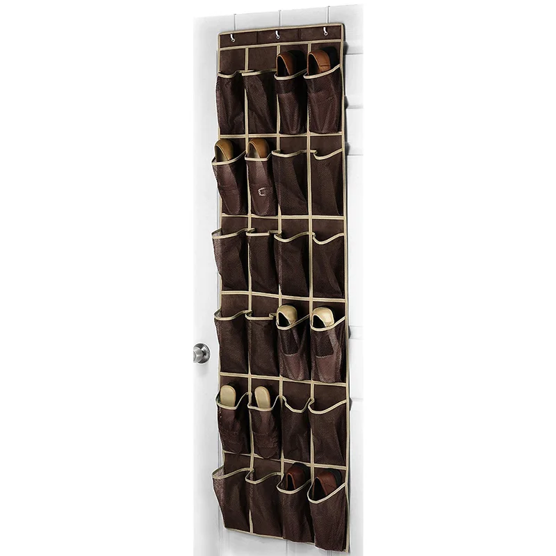 24 Pocket Shoe Hanger Home Over The Door Hanging Organizer Storage Holder Rack Closet Shoes good quality 24 Pocket Shoe Hanger Home Over The Door Hanging Organizer Storage Holder Rack Closet Shoes good quality