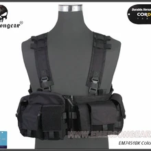 EMERSON UW Gen V разделение спереди грудь жилет Airsoft военное снаряжение Мультикам натуральная ткань черный EM7451BK