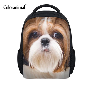 

Coloranimal Kawaii 3D Animal Yorkshire Terrier Head Print School Small Kindergarten Student School Bag Preschooler Daily Bookbag