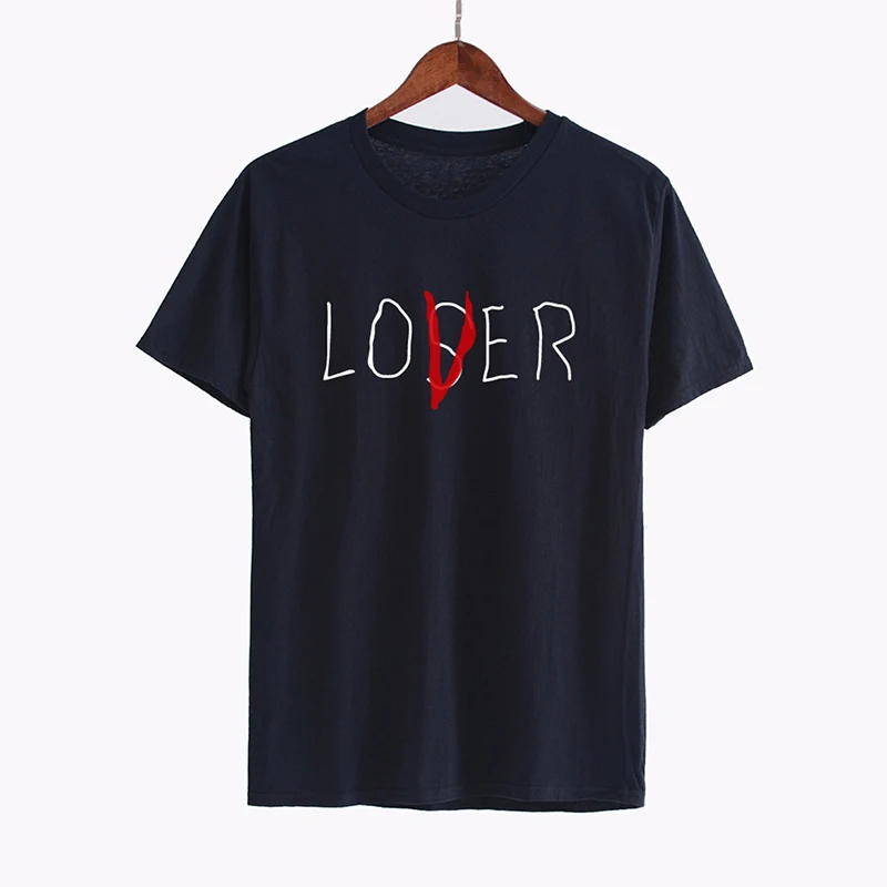 Летняя футболка для женщин с надписью LOVER LOSER принтом женские топы футболки