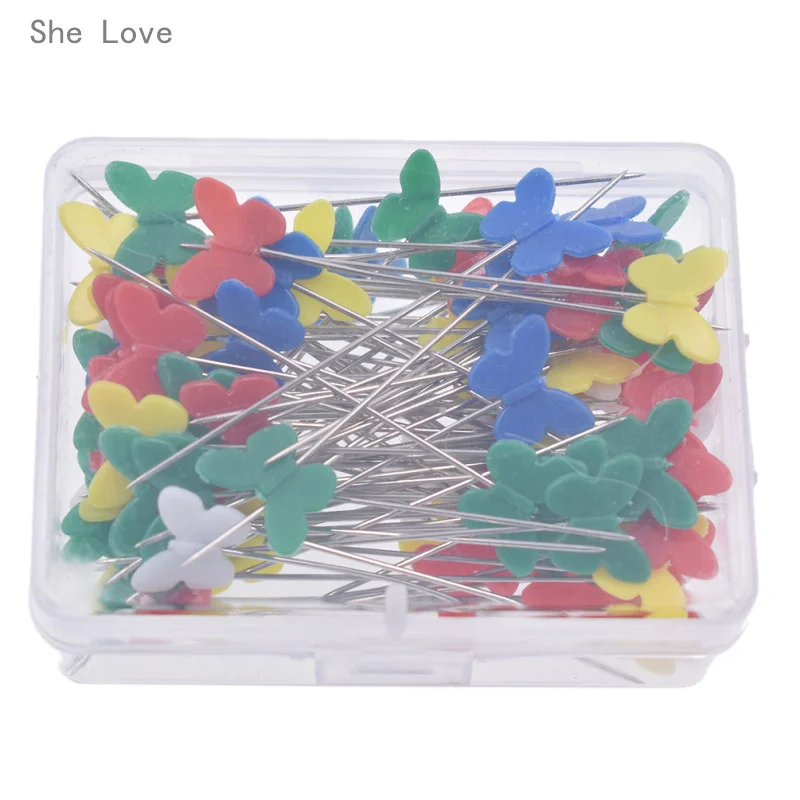 100 шт. швейные булавки в коробке|sewing pins|pins sewingpatchwork pins |