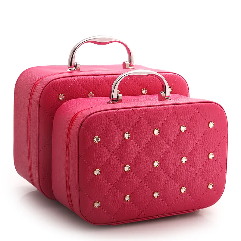 Portable Simple Storage Box Large Capacity Multi-function Suitcase Fashion Travel Cosmetic Case Waterproof Lovely | Багаж и сумки