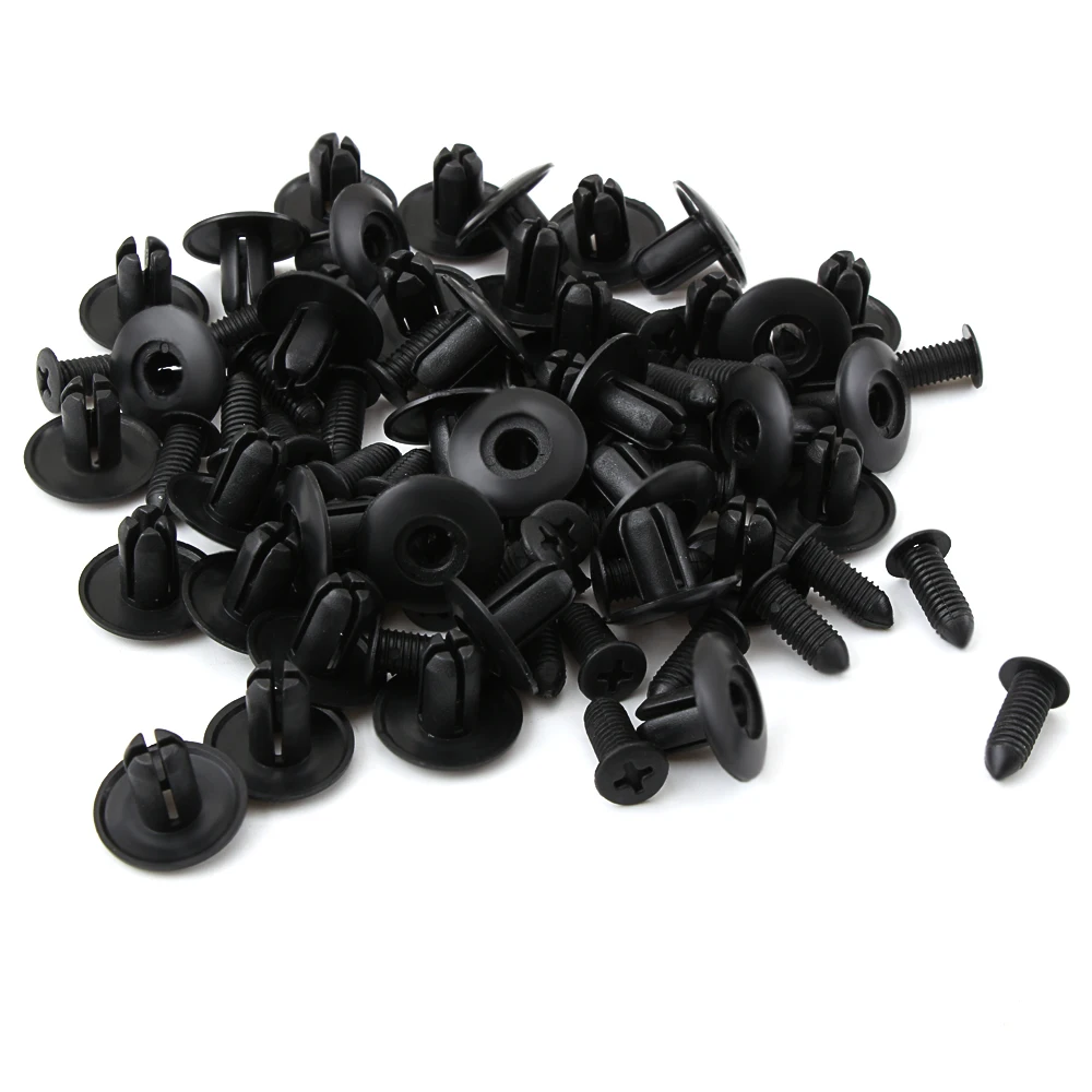 

40pcs 8mm Car Plastic Screw fasteners for citroen corolla fiat citroen c5 Mazda 6 bmw amg fiat 500 chevrolet opel insignia