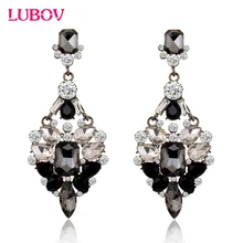 Большой Кристалл Стразы серьга-гвоздик модная серьги-гвоздики для женщин День рождения Рождественский подарок Быстрая 7,8x3,3 см Новинка