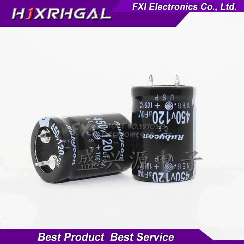 10 шт. 450V120UF 120UF450V 22*30 электролитический конденсатор 450 В 120 мкФ 22x30|Конденсаторы| |