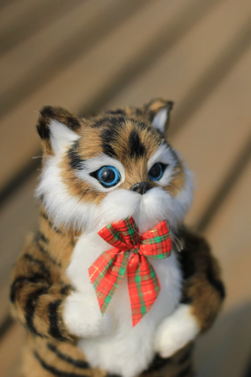 GGS 30 см Милая имитация кошки электрическая желтая кошка Поющая и Танцующая кошка пушистая плюшевая кукла в подарок Детские интерактивные игрушки
