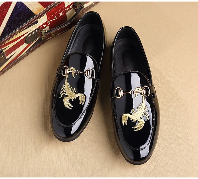 Men Casual Shoes Pu Leather Slip-On Penny Loafers Men Casual Shoes High Top Boat Shoes' Men Loafers Leather Plus Size 46 47 48   (3)