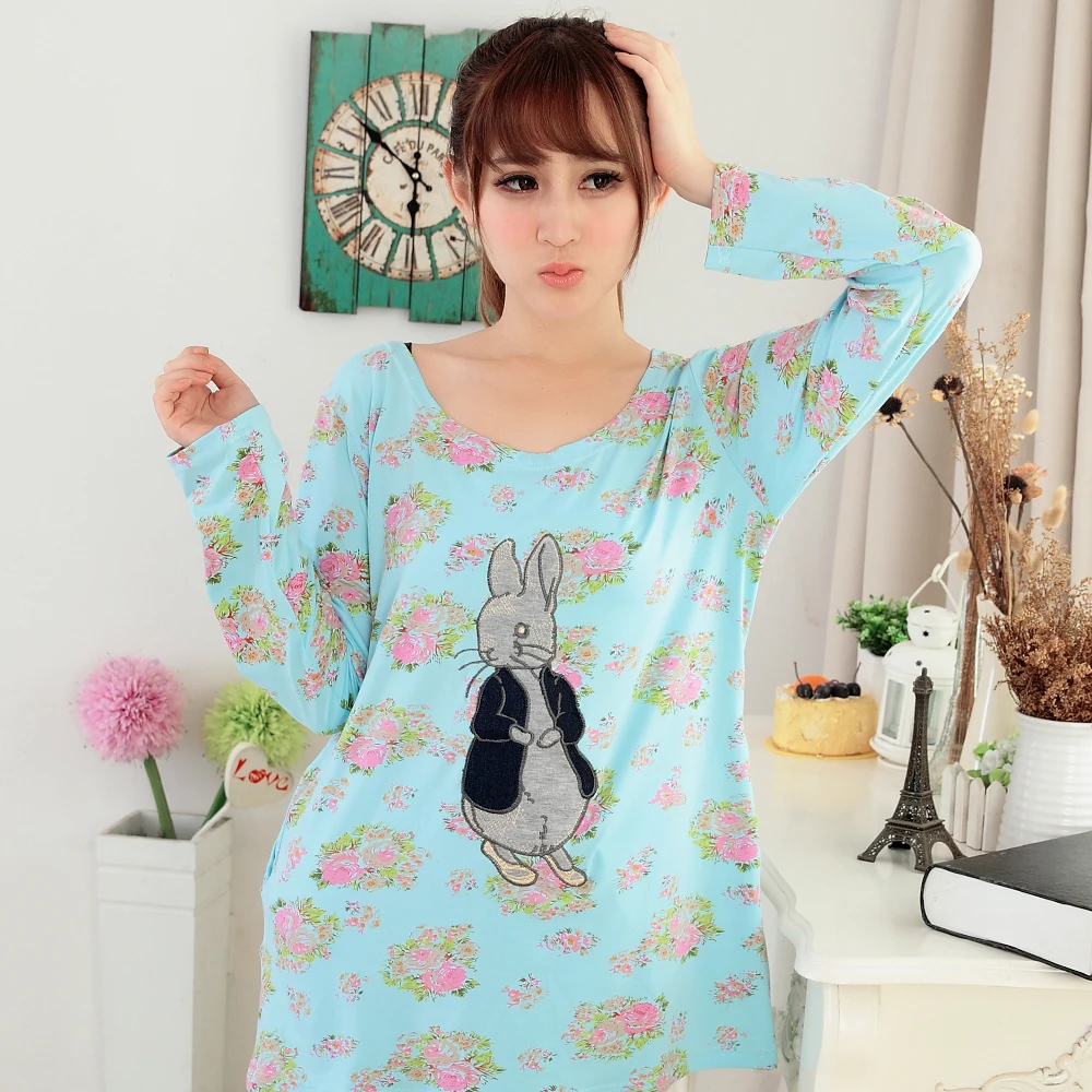 2015 Autumn Pajamas Cute Soft Women Pajamas Set Cartoon