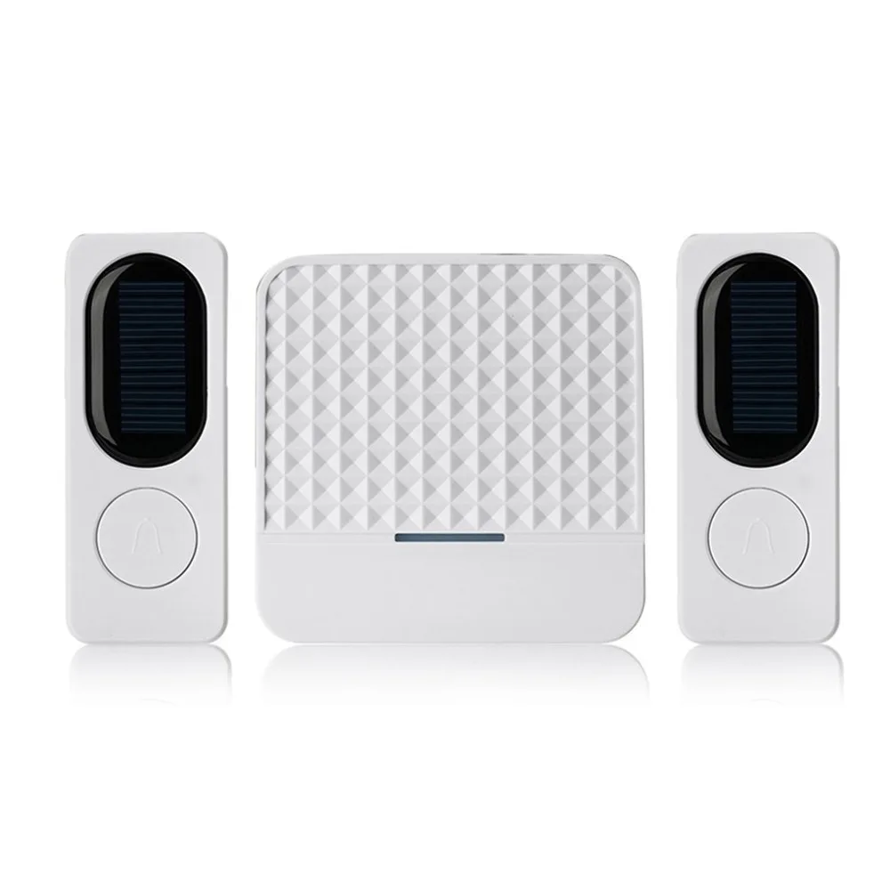

Solar Powered Wireless Doorbell Alert System 300M Range 52 Chimes IP64 Waterproof Home Door Bell with Night Light