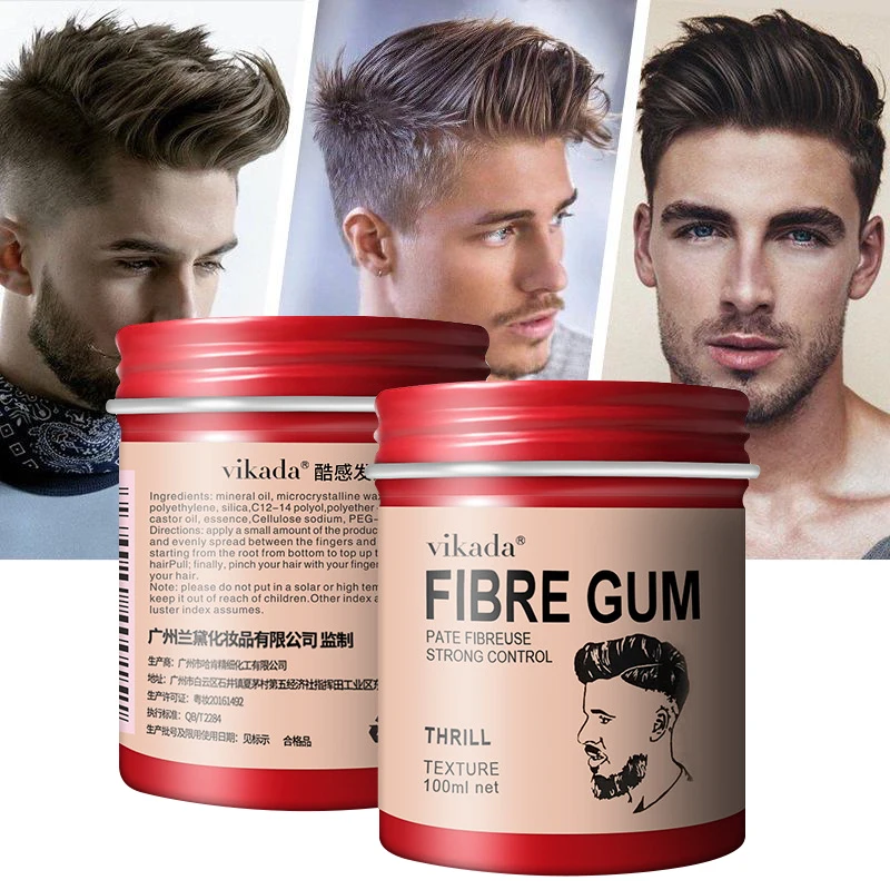 

New High Quality Men Styling Makeup Natural Hairstyle Wax Matte Long Lasting Hair Clay Hair Styling Tools Fashion Men Use TSLM1