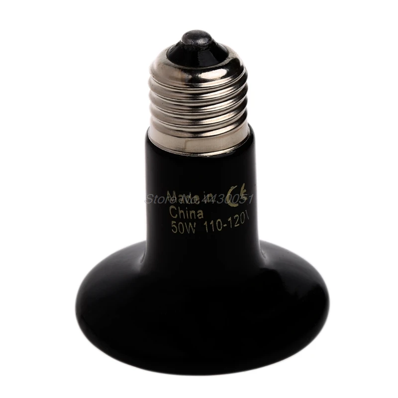 

Pet Heating Light 50W 75W 100W 150W 200W Infrared Ceramic Emitter Heat Lamp Black For Reptile Pet Brooder 110V-220V