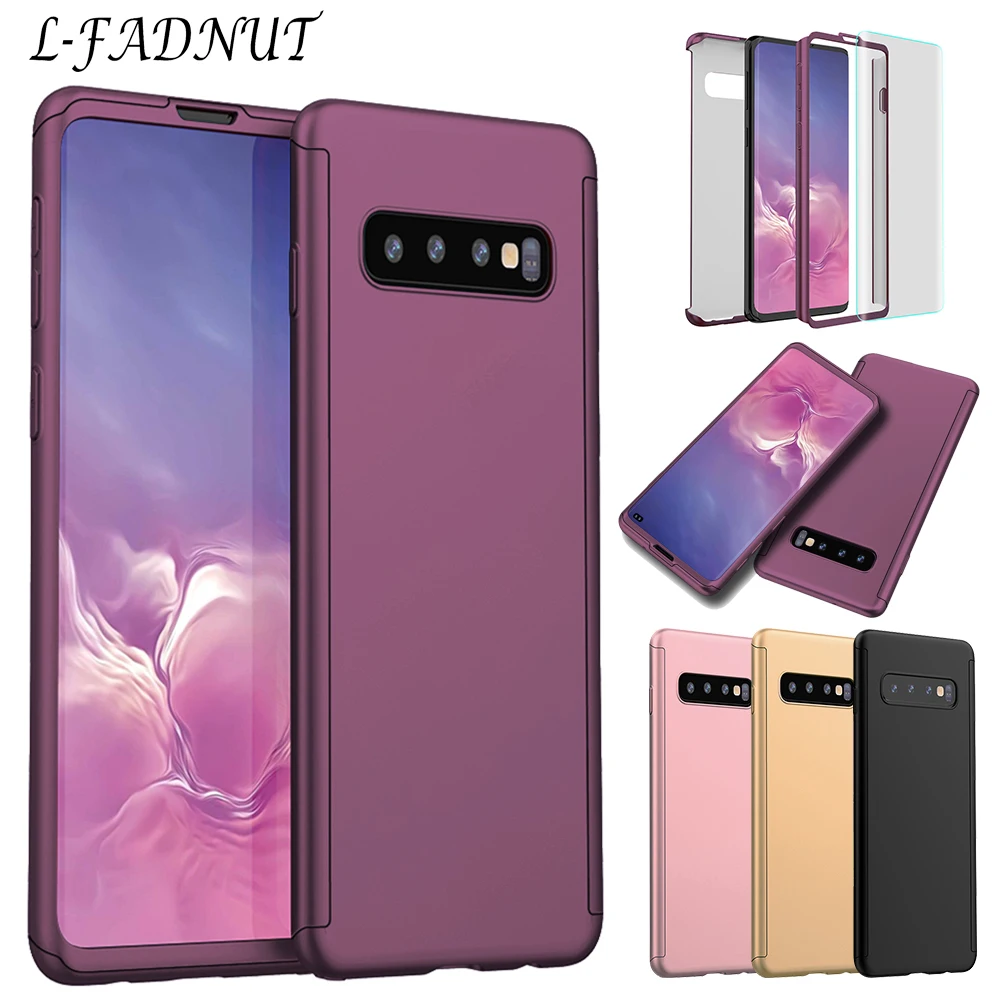 Защита экрана+ 360 чехол для samsung Galaxy S9 S10 Plus S10E Гибридный противоударный чехол-бампер для samsung S8 S7 Edge