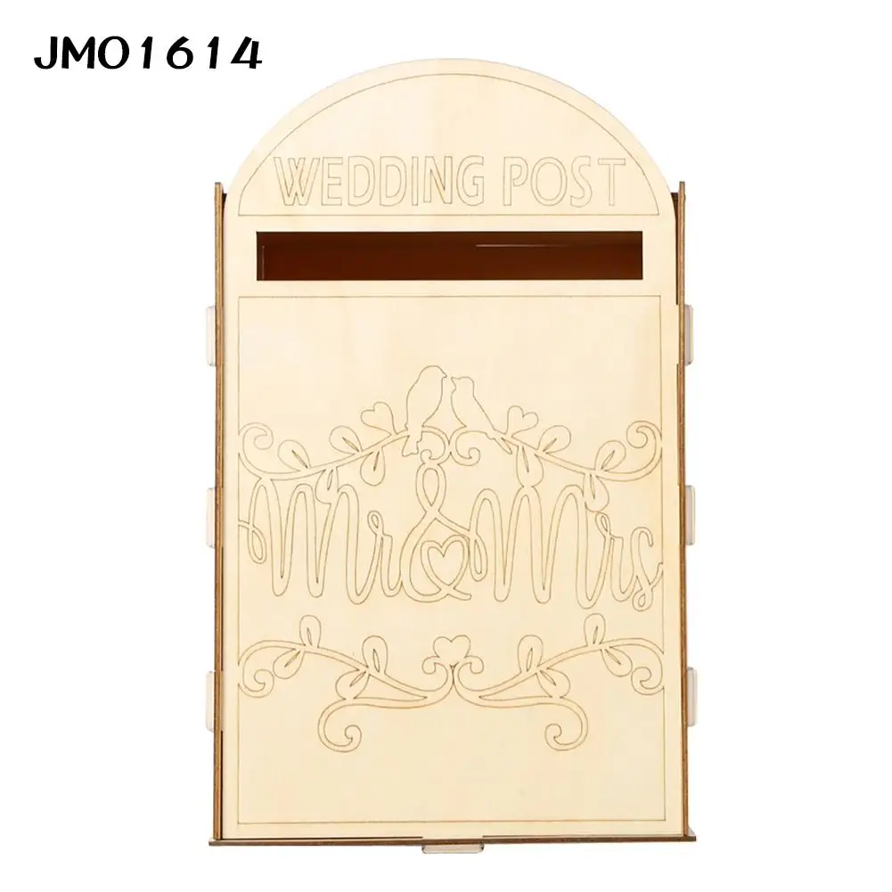 Свадебный деревянный почтовый ящик Королевский Стиль Изысканный Ретро персонализированный почтовый ящик украшение Свадебная вечеринка принадлежности для карт