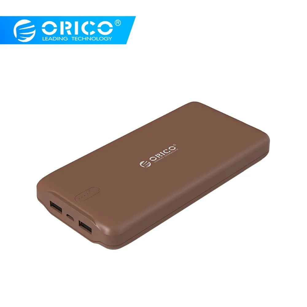 

ORICO Power Bank 20000mAh Scharge Polymer Power Bank Portable External Battery Micro USB Charge for Xiaomi Huawei Samsung