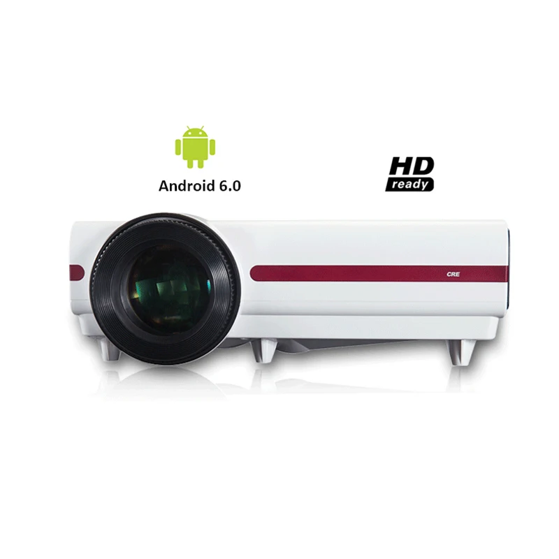 ЖК дисплей Android 6 0 HD 720P светодиодный цифровой проектор с wifi беспроводной