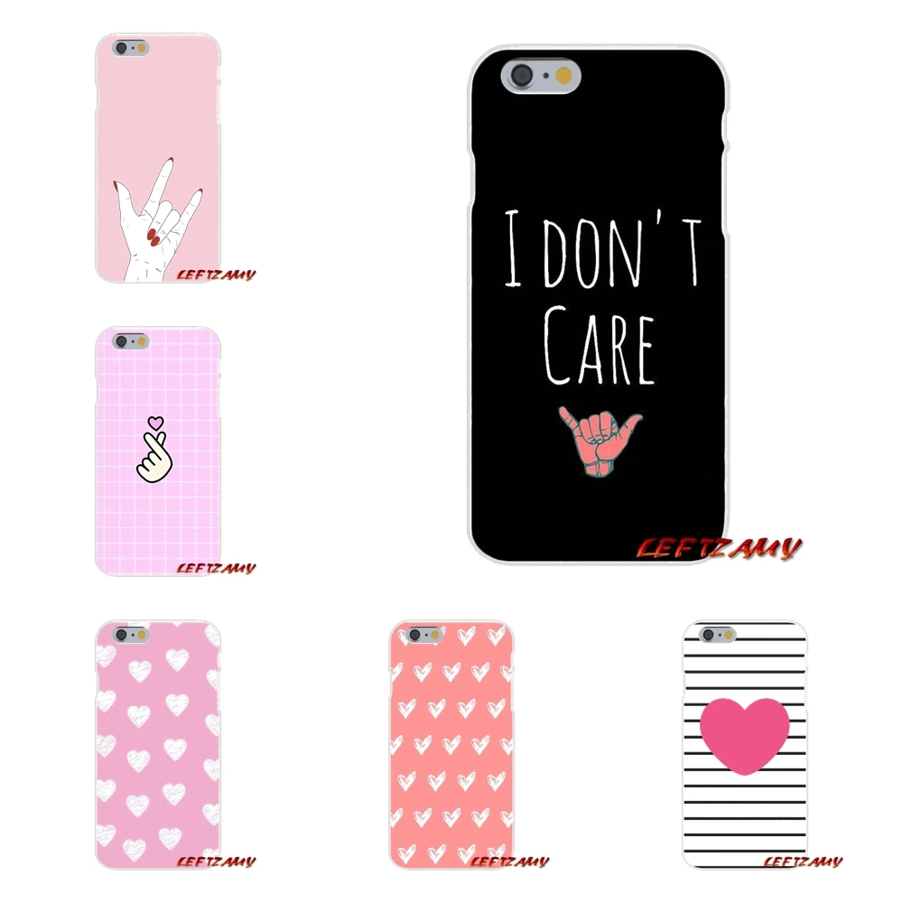 Черно белый сердечный рисунок Love kpop для iPhone X 4 4S 5 5S 5C SE 6 6S 7 8 Plus Аксессуары чехлы