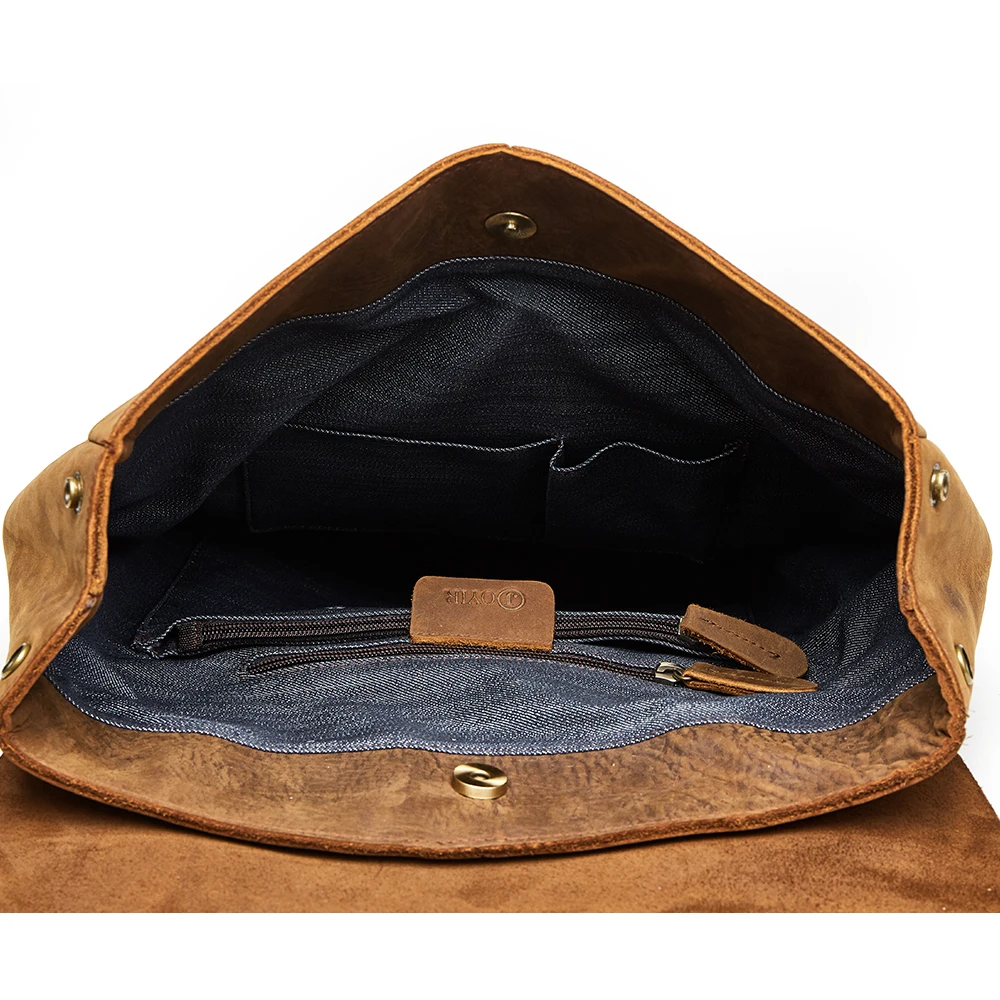 Мужская сумка для ноутбука из натуральной кожи 15 дюймов, винтажный рюкзак для путешествий, повседневные Школьные Сумки Crazy Horse из воловьей кожи, мужской рюкзак Mochila