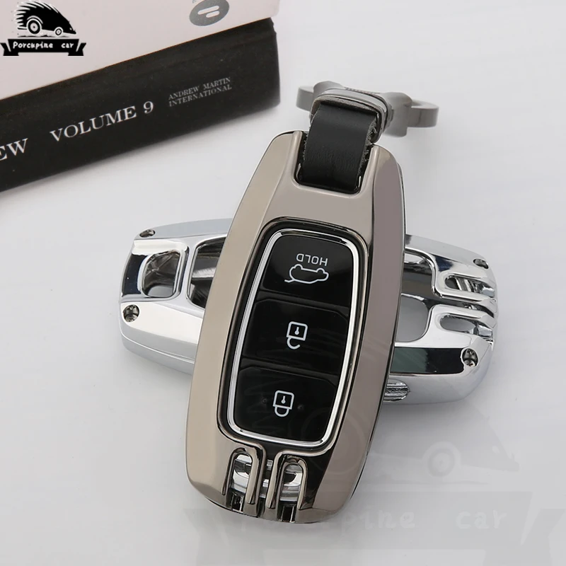 Чехол для автомобильного ключа из цинкового сплава Hyundai i30 Ix35 Solaris Azera Elantra greatig Accent