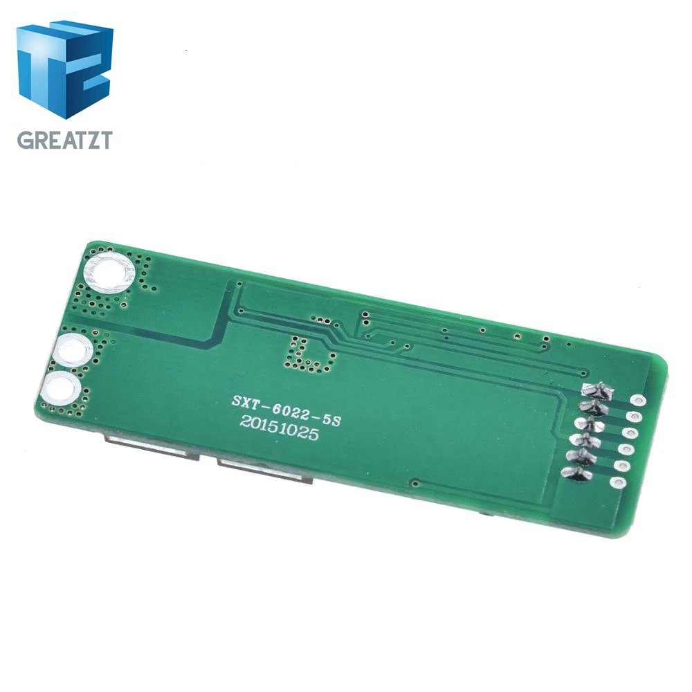 GREATZT 5S 15A Li Ion литиевый аккумулятор BMS 18650 Защитная плата зарядного устройства 18В 21В