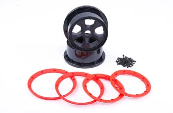 

plastic wheel hubs&rim kit for 1/5 losi 5ive-T rovan LT king motor x2 baja 4wd slt rc car parts