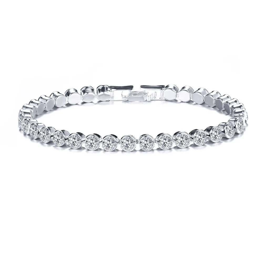 DIEZI-Bracelet en cristal de luxe coréen pour femme, cadeau de mariage, or, argent, document, métal, bracelets romains, bijoux joncs