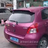 For Toyota Yaris 2008 2009 2010 2011 2012 2013 Auto ABS Plastic Unpainted Primer Tail Trunk Lip Wing Car Rear Spoiler Decoration ► Photo 2/6