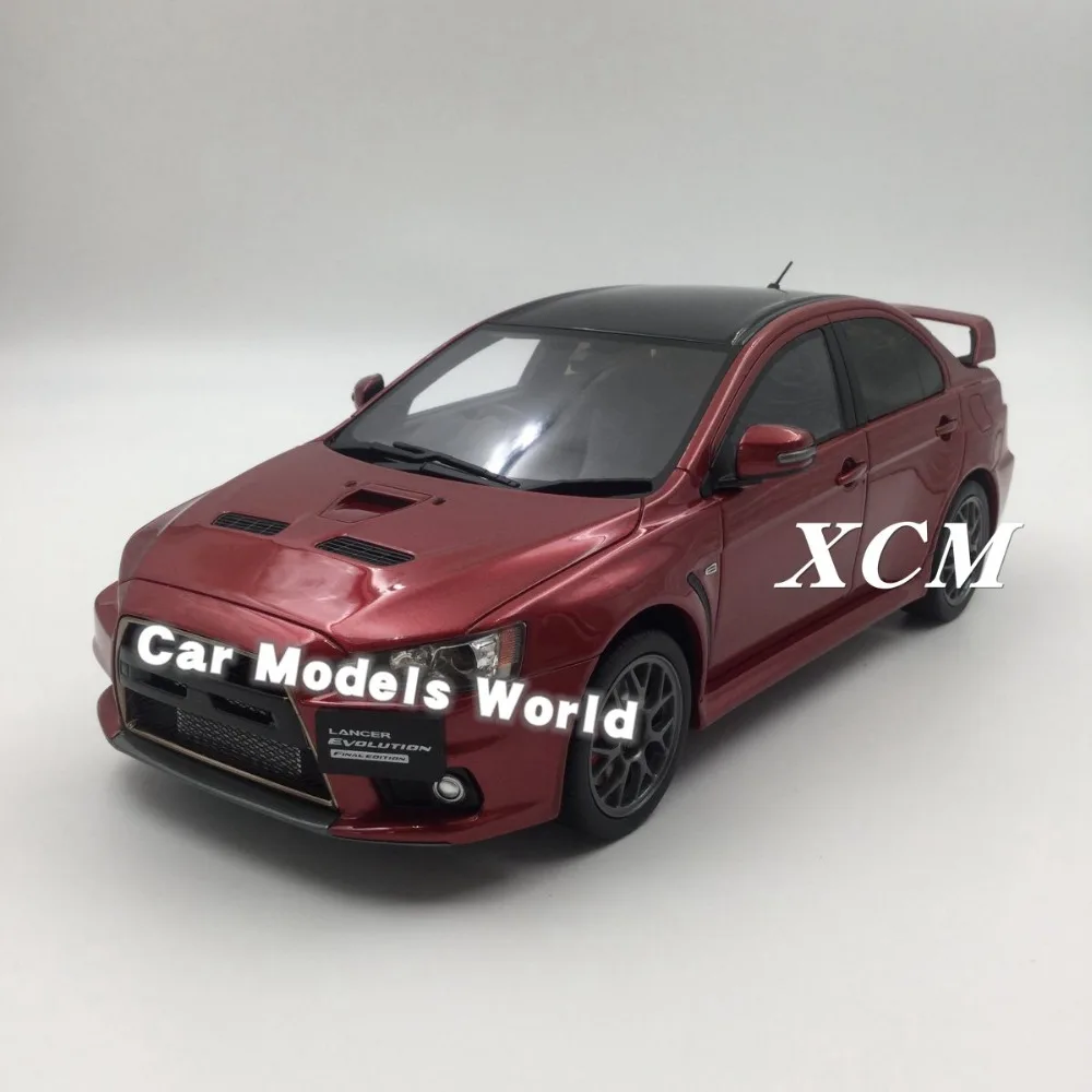 Полимерная модель автомобиля для Kyosho Lancer EVO X Final Edition (красный) 1:18 + маленький