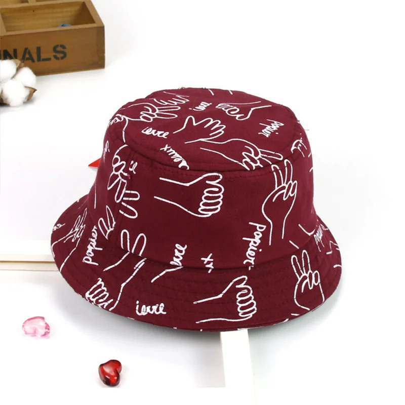 Ideacherry/3 цвета, детские летние уличные шляпы, хлопковая Детская кепка с принтом, модная детская шляпа, набор крышек от солнца для детей 3-8 лет