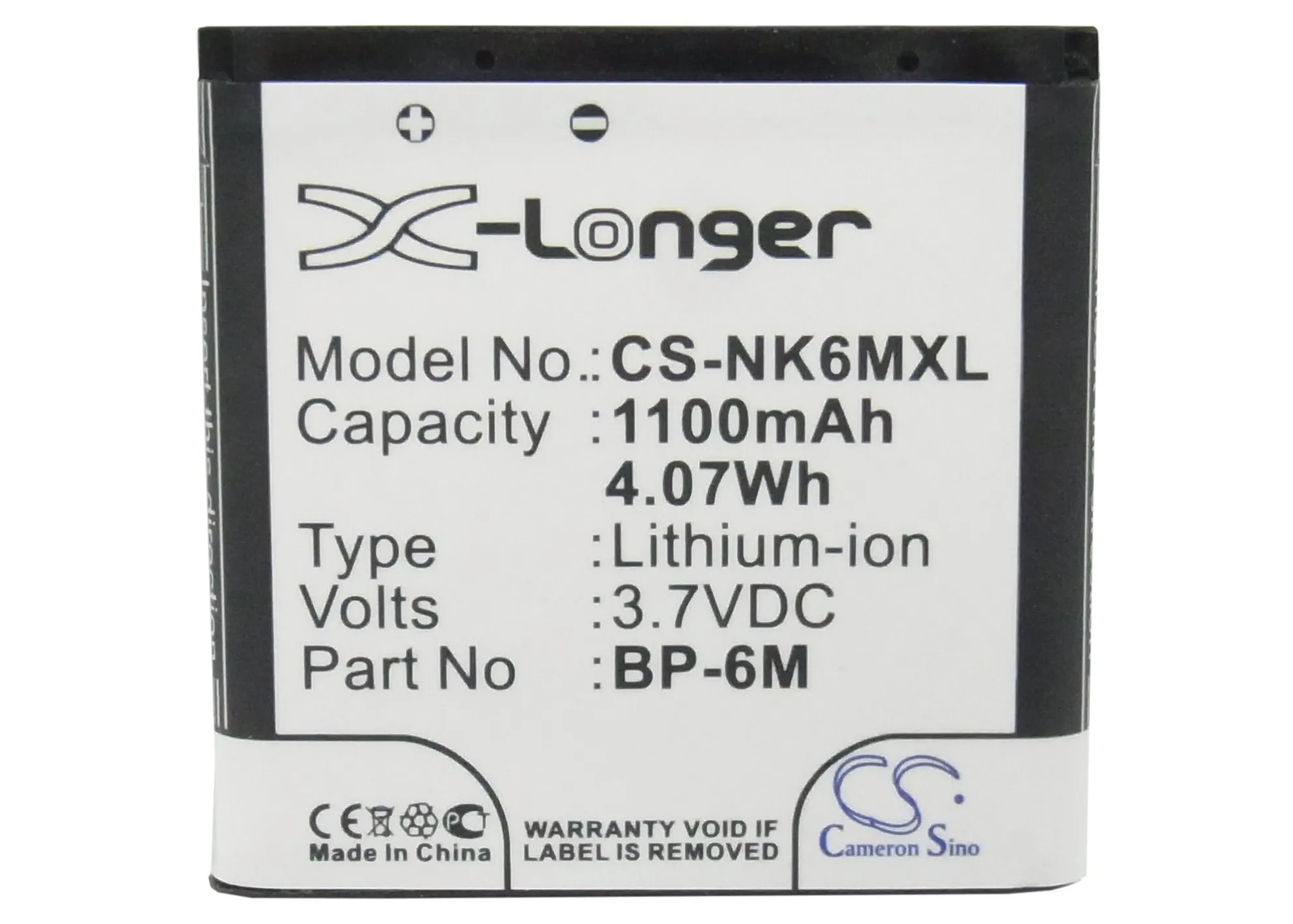 BP 6M батареи Cameron Sino 1100mAh для 3250 XpressMusic 6151 6233 6234 6280 6288 9300 9300i N73 N77 N93|Аккумуляторы
