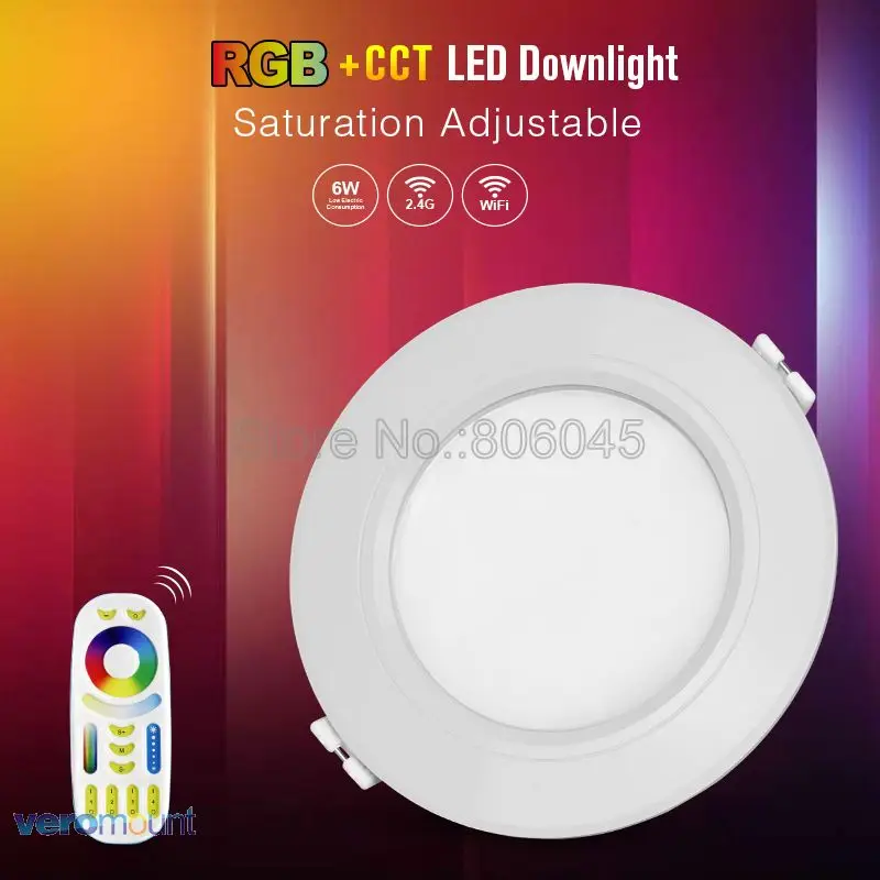 Milight 6W 9W 12W 15W 18W 25W RGB+CCT LED Downlight Ceiling Spotlight AC110V 220V FUT060 061 062 063 064 065 066 068 069