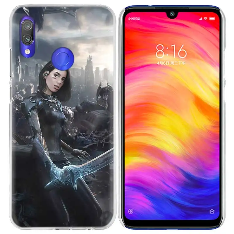 Alita Battle Angel чехол для Xiaomi Redmi Note 7 K20 6 6A Pro Y3 фотоаппаратов моментальной печати 7S 7A GO S2 5 mi играть A1 A2 8 lite Poco F1 жесткий чехол для телефона pc - Цвет: 01