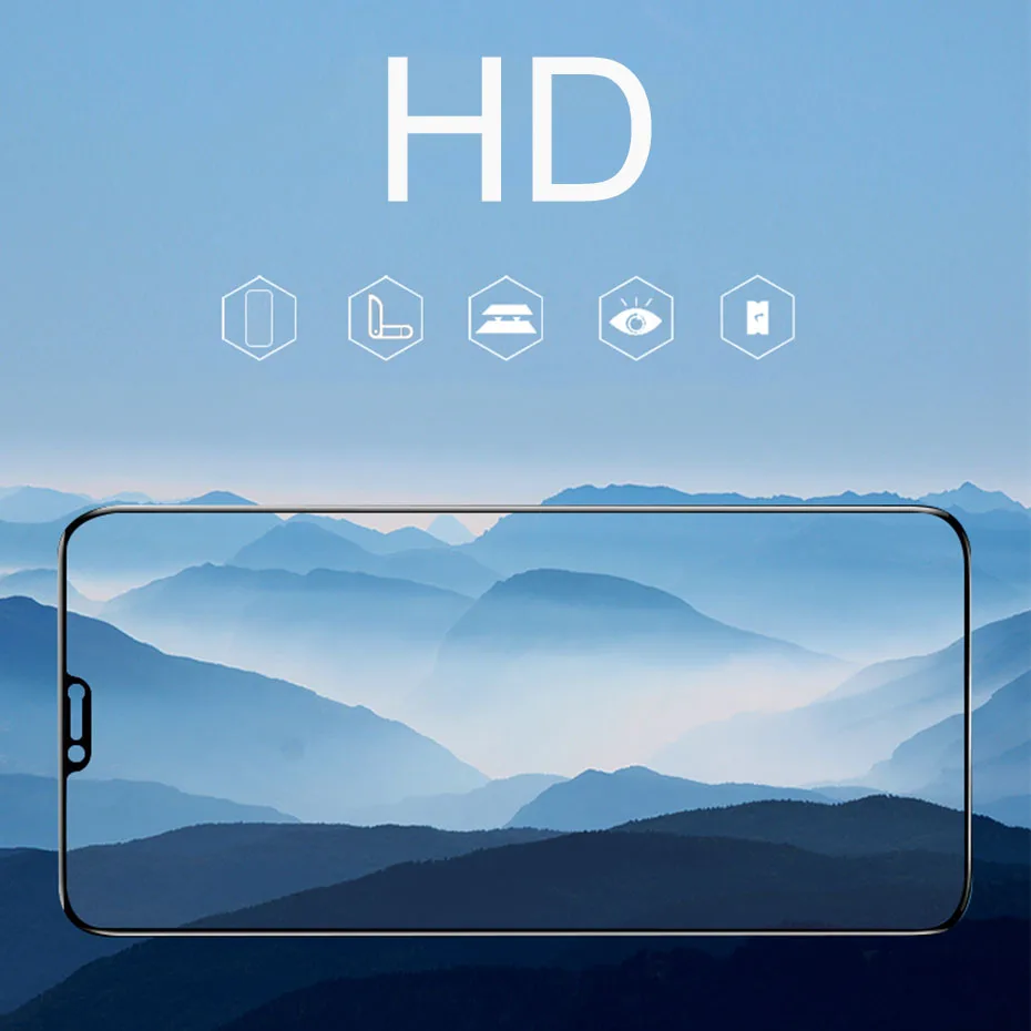 5D закаленное стекло на Huawei Y7 Prime Y7p Y8p Y6p Y6S 2020 полное клеевое для Y9 2019 Защитная
