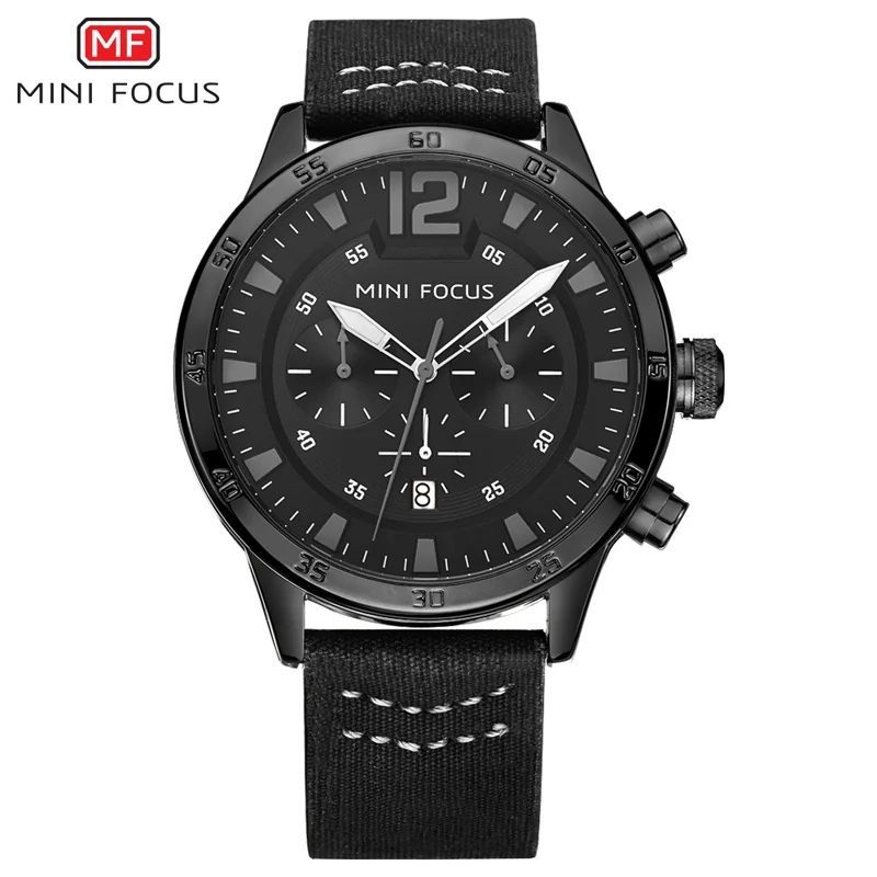 

MINIFOCUS Fashion Sport Watches Men Army Military Watch Analog Quartz Watch Nylon band Waterproof Clock For Male Orologio Uomo