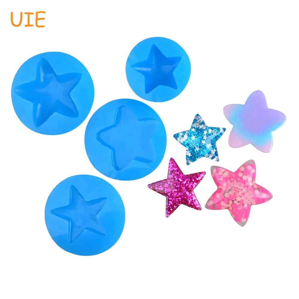 

PYL569U,PYL581U,PYL582U,PYL711U Star Silicone Mold - DIY Handmade Jewelry Scrapbooking Resin Fimo Clay Candy Making Fake Food