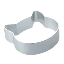 С принтом «головa кота» форма, алюминиевый сплав, для домашнего использования, для бисквитов, тортиков, печенья выпечки резак пресс-форм