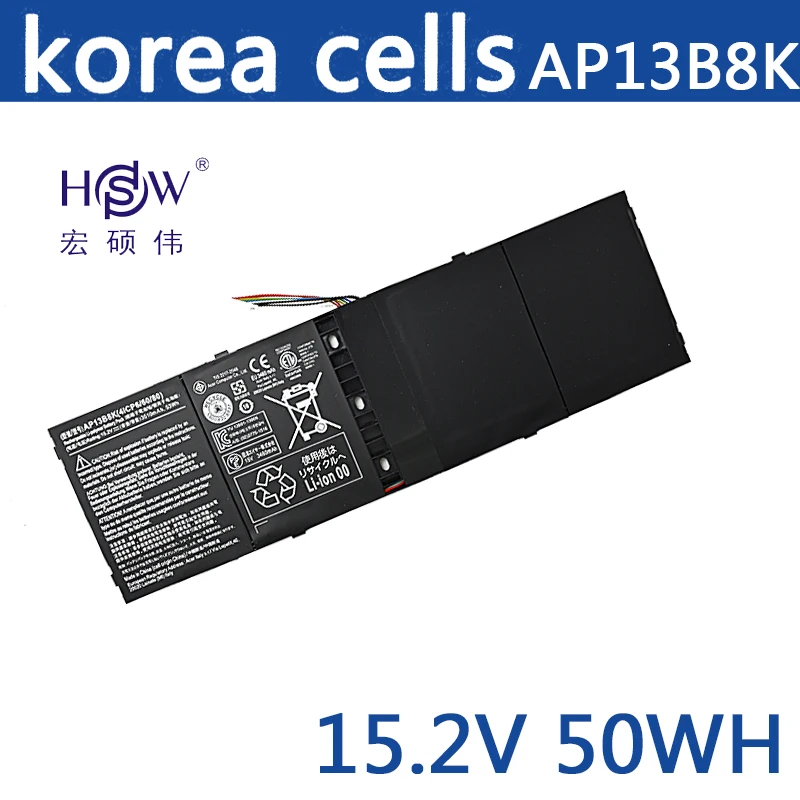

Laptop Battery for Acer Aspire R7 M5-583p Series Ap13b3k Ap13b Ap13b8k 4lcp6/60/80 3560mah 15.2v