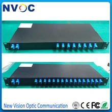 19 дюймов 1U стойку 2*16 Emtpy металл черный PLC Стойку, 2x16ch волоконно-оптический разветвитель PLC пустой стойку